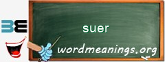 WordMeaning blackboard for suer